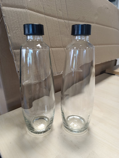 252692 - SODASTREAM Shishe qelqi 1L DUO, e pajtueshme me DUO dhe E-DUO, mund të lahet në lavastovilje, pako me 2 copë
