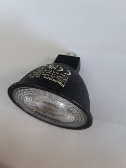 254103 - PAULMANN Llambë LED 28757 RAL9004, 445lm, 36°, 6.5 Watt, ndriçim të errësueshëm, GU5.3