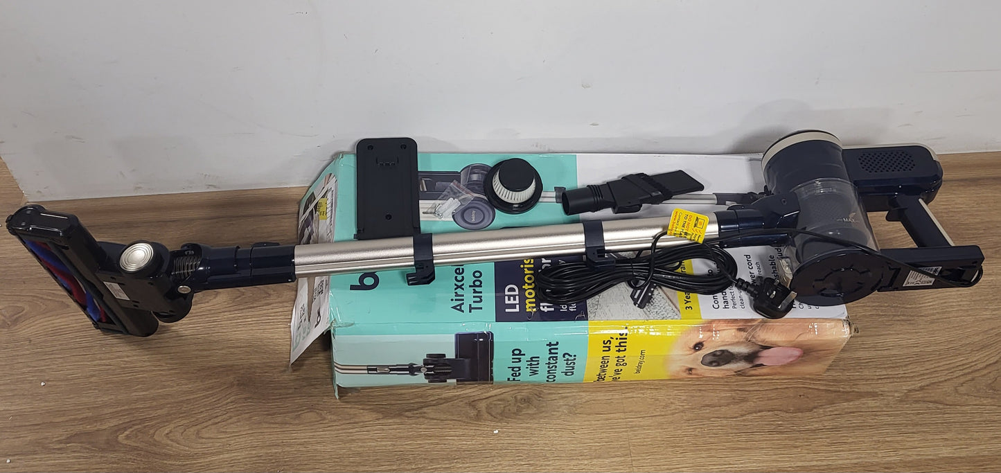 255128 - BELDRAY Fshesë me korrent BEL01625 Airxcel Turbo, thithje 18 kPa, enë pluhuri 600 ml, filtër rezervë HEPA, 600 W