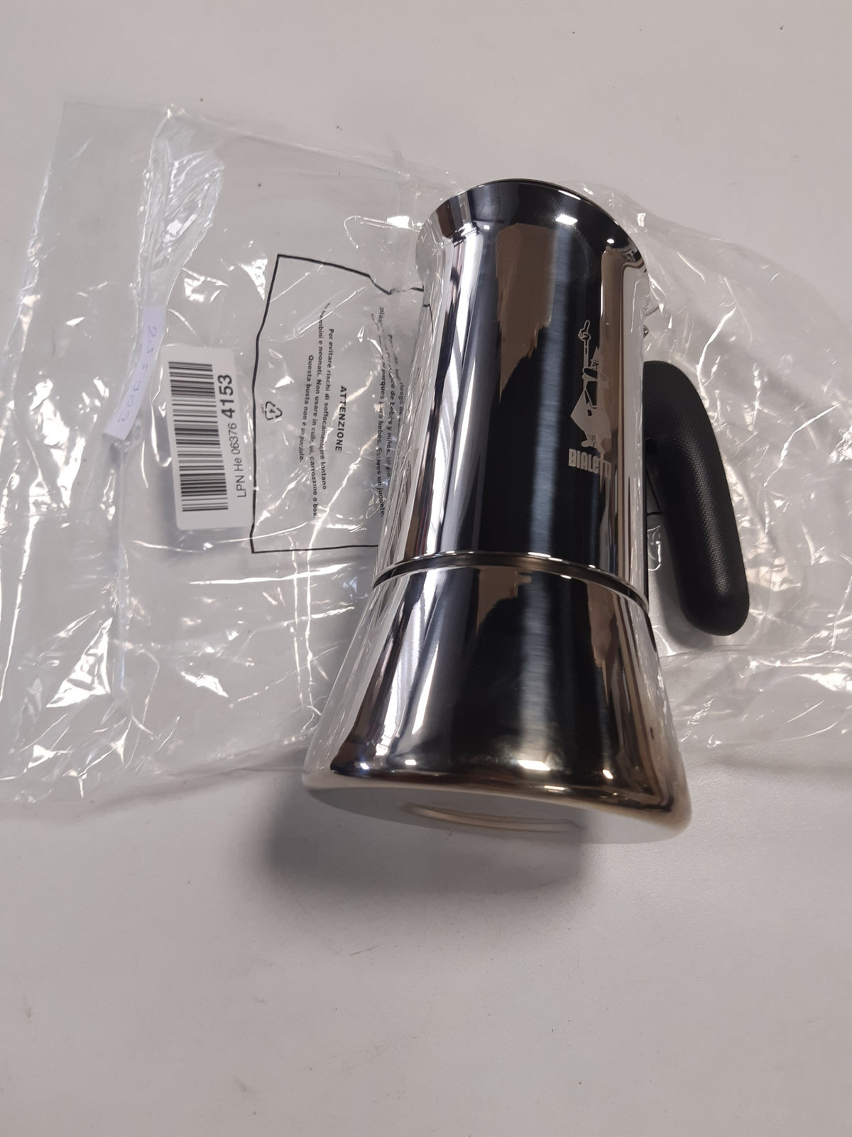 255903 - Bialetti - Makinë kafeje Venus, induksion, 6 gota, alumini, 235 ml, argjendi