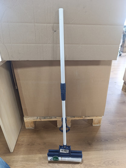 257089 - CLEANAID OneTouch Easy Floor Mop - Mop sfungjeri dyshemeje me dorezë teleskopike, shtrydhëse të integruar dhe sfungjer PVA shumë thithës