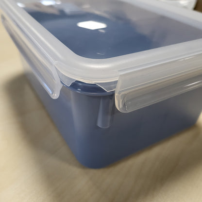 257995 - EMSA Enë për Ruajtjen e Ushqimit me Kapak 2.2l, 100% e papërshkueshme nga rrjedhjet, e sigurt për lavastovilje, mikrovalë, ngrirje, Blu, N10128