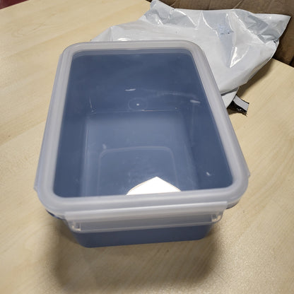 257995 - EMSA Enë për Ruajtjen e Ushqimit me Kapak 2.2l, 100% e papërshkueshme nga rrjedhjet, e sigurt për lavastovilje, mikrovalë, ngrirje, Blu, N10128