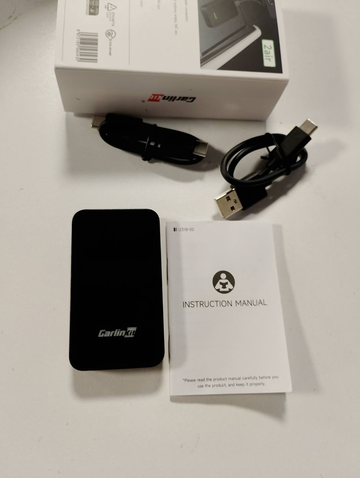 266214 - ADAPTUES PA TEL PËR CARPLAY DHE ANDROID AUTO CARLINKIT 5.0 2AIR, për makina me funksionalitet CarPlay dhe Android Auto (prodhuar nga viti 2017 deri në vitin 2025), mbështet asistentin zanor, navigimin dhe muzikën
