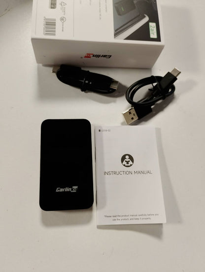 266214 - ADAPTUES PA TEL PËR CARPLAY DHE ANDROID AUTO CARLINKIT 5.0 2AIR, për makina me funksionalitet CarPlay dhe Android Auto (prodhuar nga viti 2017 deri në vitin 2025), mbështet asistentin zanor, navigimin dhe muzikën