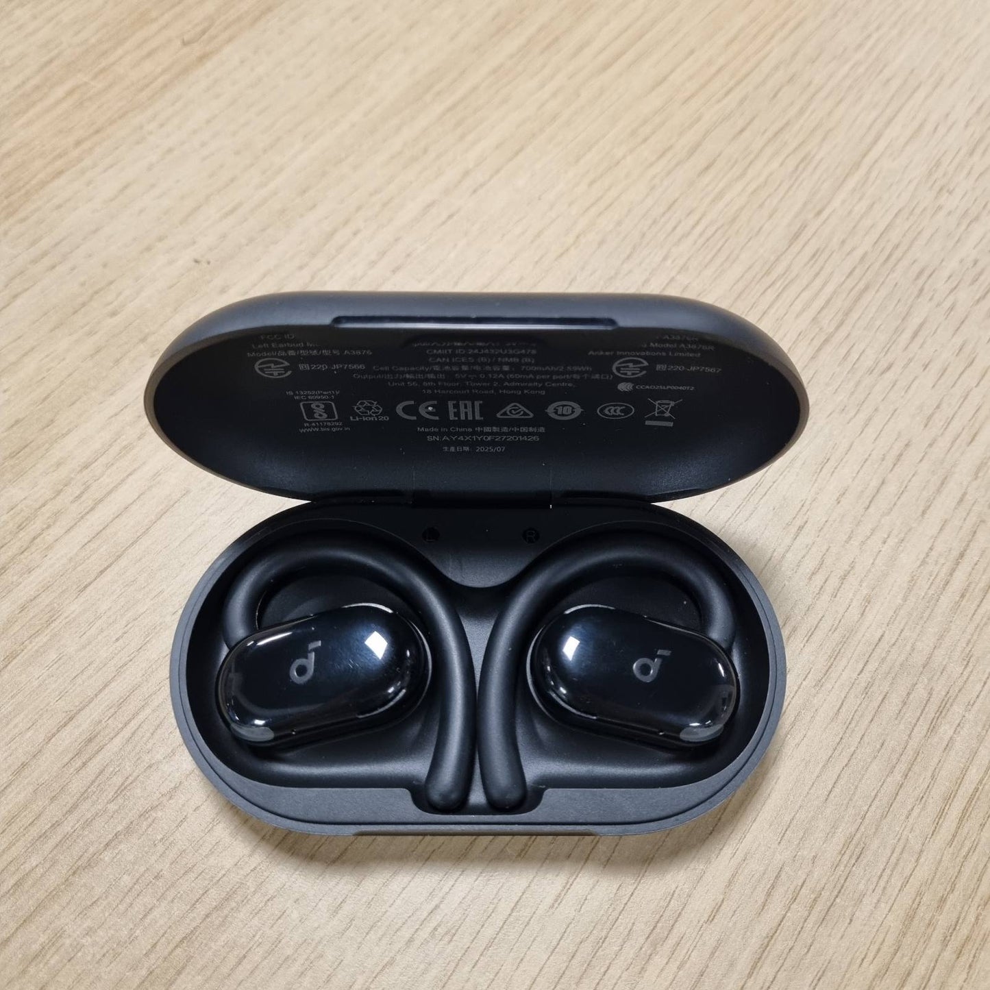 266437 - ANKER Kufje Soundcore V20i, vesh të hapur, grepa të rregullueshëm, IP55, Bluetooth 5.4, 36 orë kohëzgjatje luajtjeje