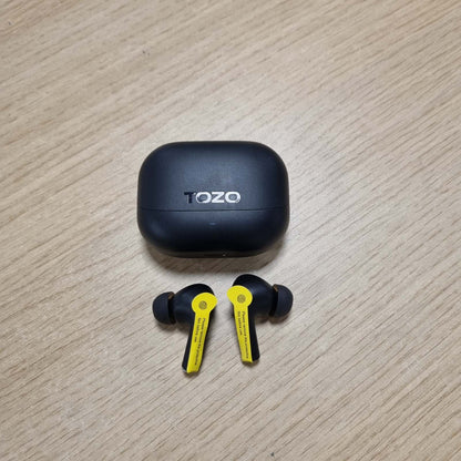 266484 - TOZO E2 Kufje pa tel Bluetooth 5.3, altoparlant 0.4 inç (10 mm), ENC, anulim zhurme, rezistent ndaj ujit