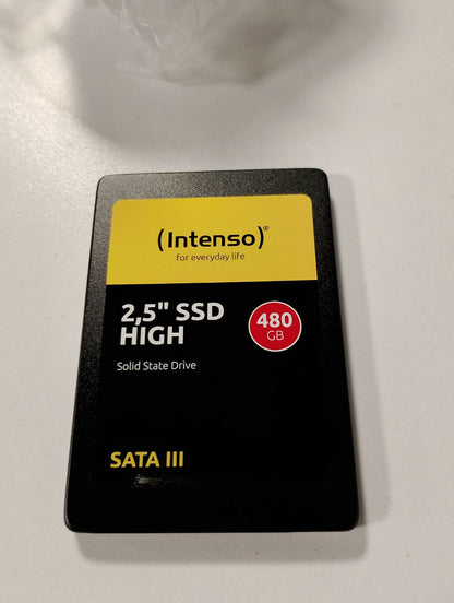 266490 - INTENSO SSD i brendshëm 2.5" SATA III High, 480 GB, 520 MB/sekonda, i zi