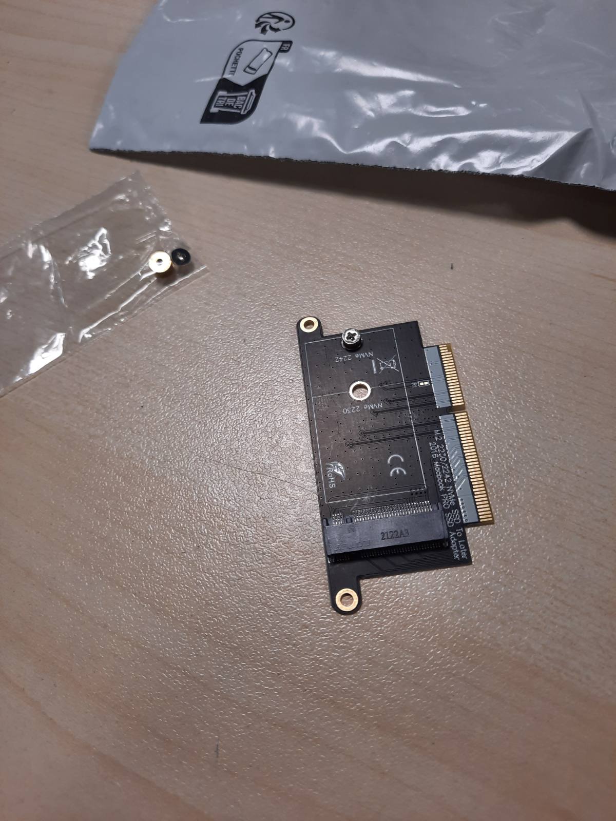 266735 - KALEA-INFORMATIQUE M2 NVMe Përshtatës i pajtueshëm me MacBook Pro A1708 SSD (2016 dhe 2017), Lidhës 22+34-Pikësh