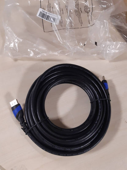 266901 - KABELDIREKT Kabllo 4K DisplayPort, 7.5 m, 4K@60Hz, 144Hz, Dolby Audio, e zezë
