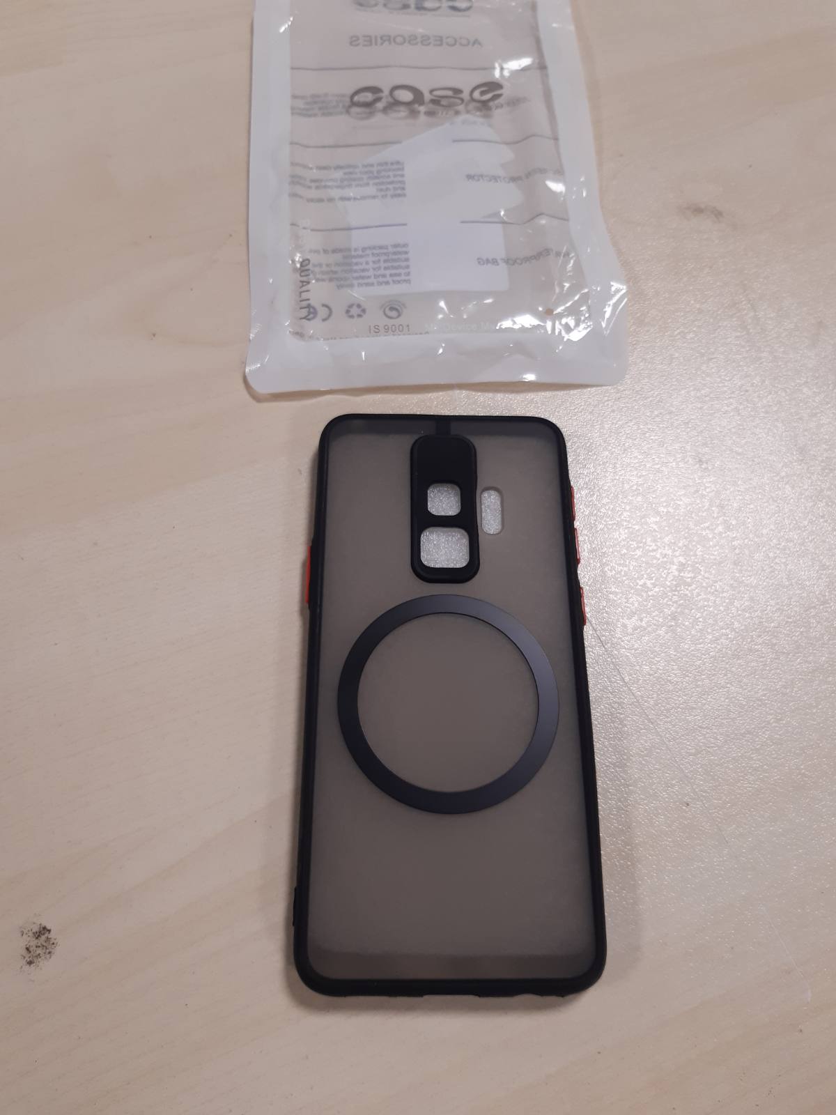 266909 - DOOWEAR Mbrojtëse magnetike për Samsung Galaxy S9, rezistente ndaj gërvishtjeve dhe goditjeve, transparente
