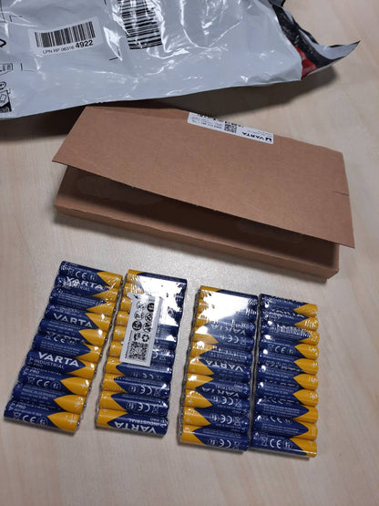 266963 - VARTA Bateri AAA, pako me 40 copë, Industriale Pro, Alkaline, 1.5V, prodhuar në Gjermani