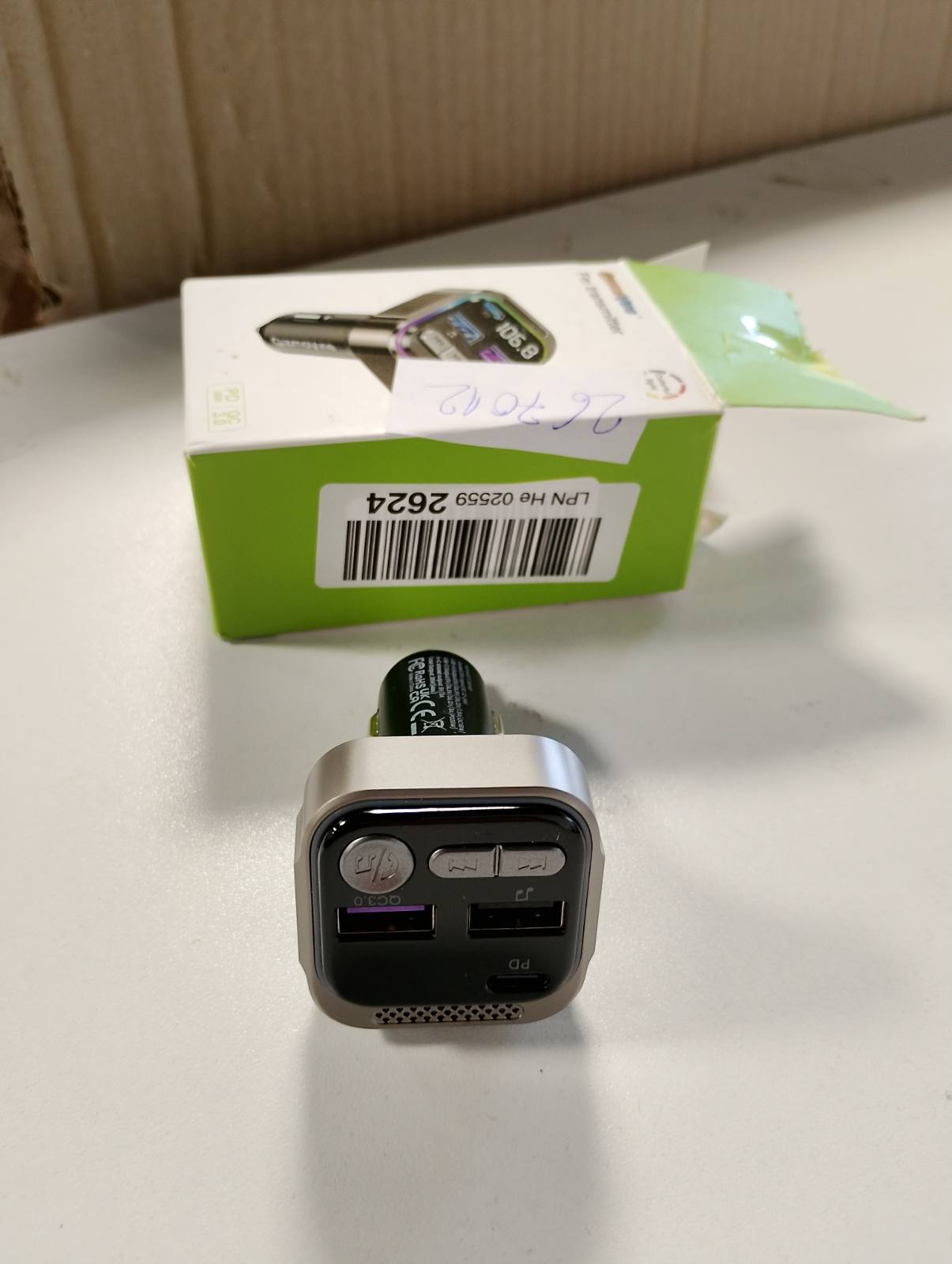 267012 - GIZMOVINE Transmetues FM me Bluetooth për Makinë, Transmetues Radioje me Prizë Çakmaku, Adaptor USB C QC PD 36W, Radio Bluetooth për Makinë për Kit Telefoni pa Duart, Lexues Muzike MP3 për Makinë
