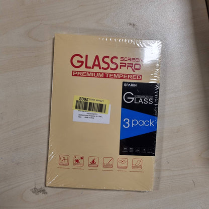 267326 - SPARIN Mbrojtës ekrani prej qelqi të temperuar për iPad Pro 11 inç 2022/2021/2020, iPad Air gjenerata e 5-të 2022 dhe iPad Air 4 2020, fortësi 9H, rezistent ndaj gërvishtjeve, pako me 3 copë