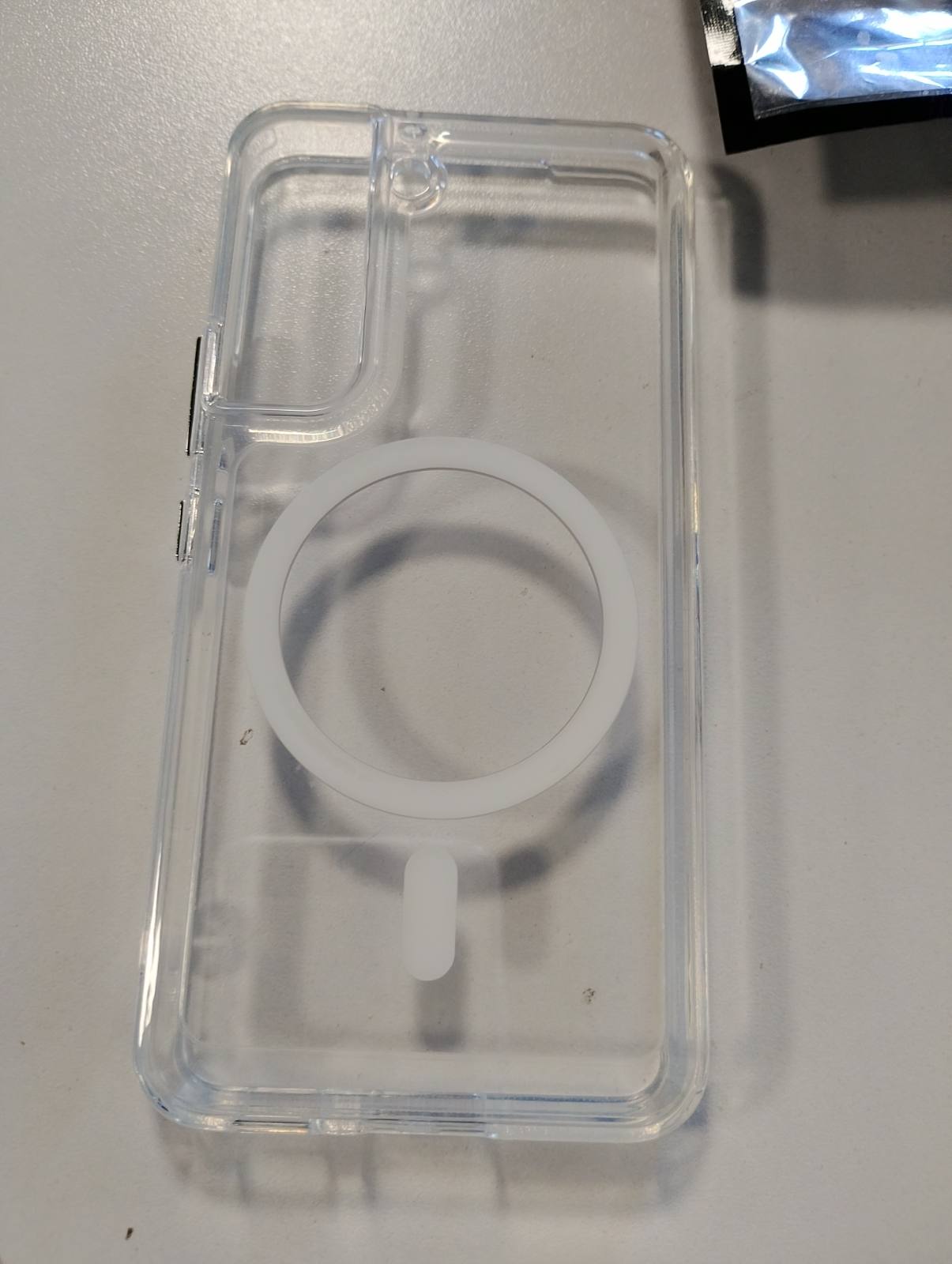 267478 - IVOLER - Mbulesë magnetike transparente për Samsung Galaxy S22 5G, e pajtueshme me MagSafe, rezistente ndaj goditjeve, mbulesë e hollë transparente për PC