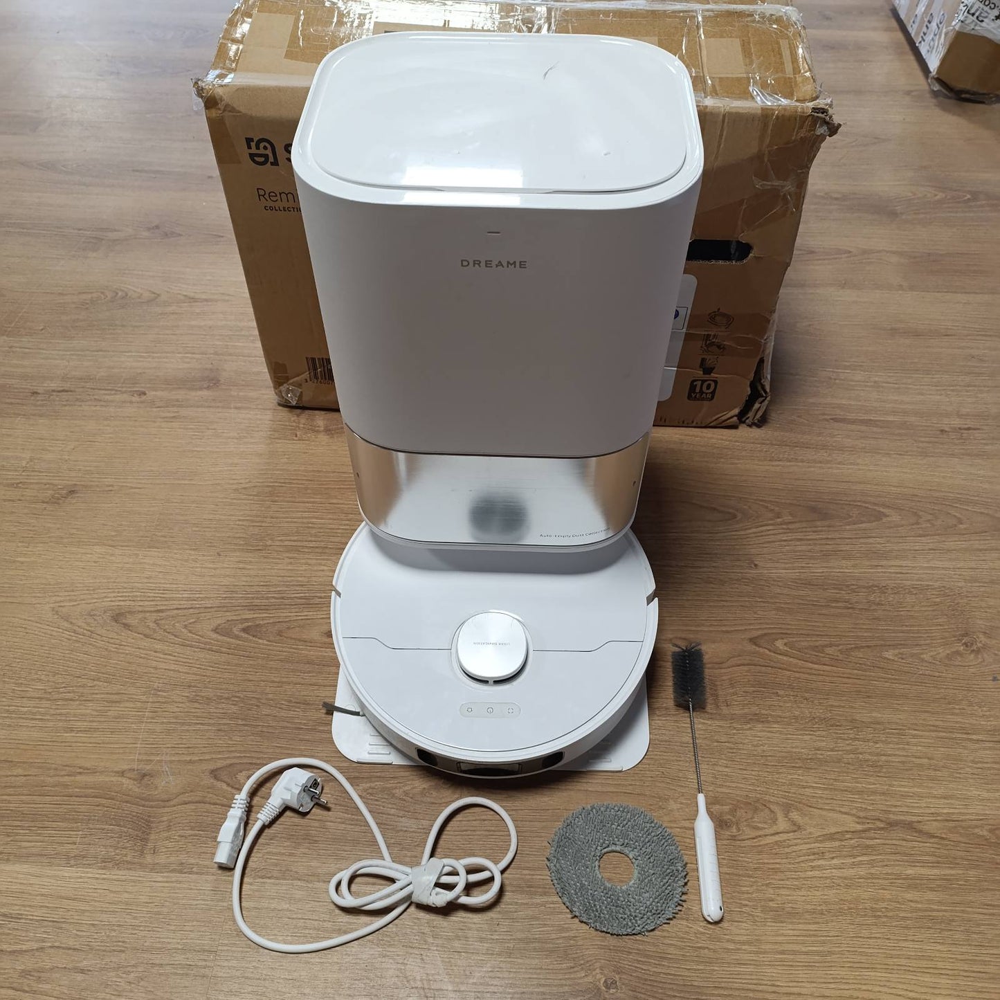 267556 - DREAME Robot Fshesë L10s Ultra me Bërryl Vetëpastrues, Zbulim 3D Pengesash me Inteligjencë Artificiale, Forcë Thithëse 5300Pa, Përshtatshëm për Qime Kafshësh Shtëpiake dhe Qilima, Bateri 210m, Lidhje WiFi/APP/Alexa