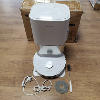 267556 - DREAME Robot Fshesë L10s Ultra me Bërryl Vetëpastrues, Zbulim 3D Pengesash me Inteligjencë Artificiale, Forcë Thithëse 5300Pa, Përshtatshëm për Qime Kafshësh Shtëpiake dhe Qilima, Bateri 210m, Lidhje WiFi/APP/Alexa