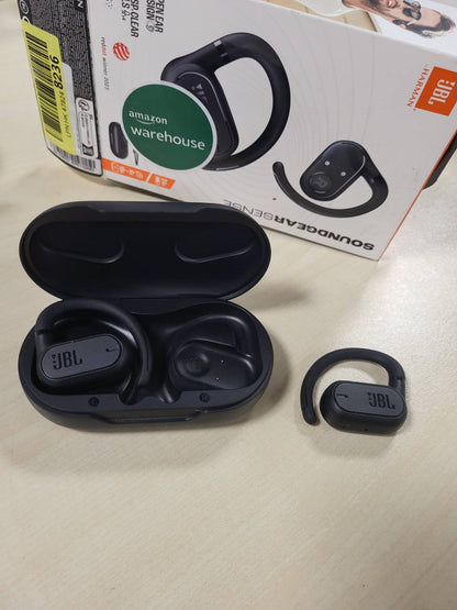 267620 - JBL SOUNDGEAR SENSE – Kufje pa tel Bluetooth me vesh të hapur, Rezistent ndaj spërkatjeve, Ngjyrë e zezë