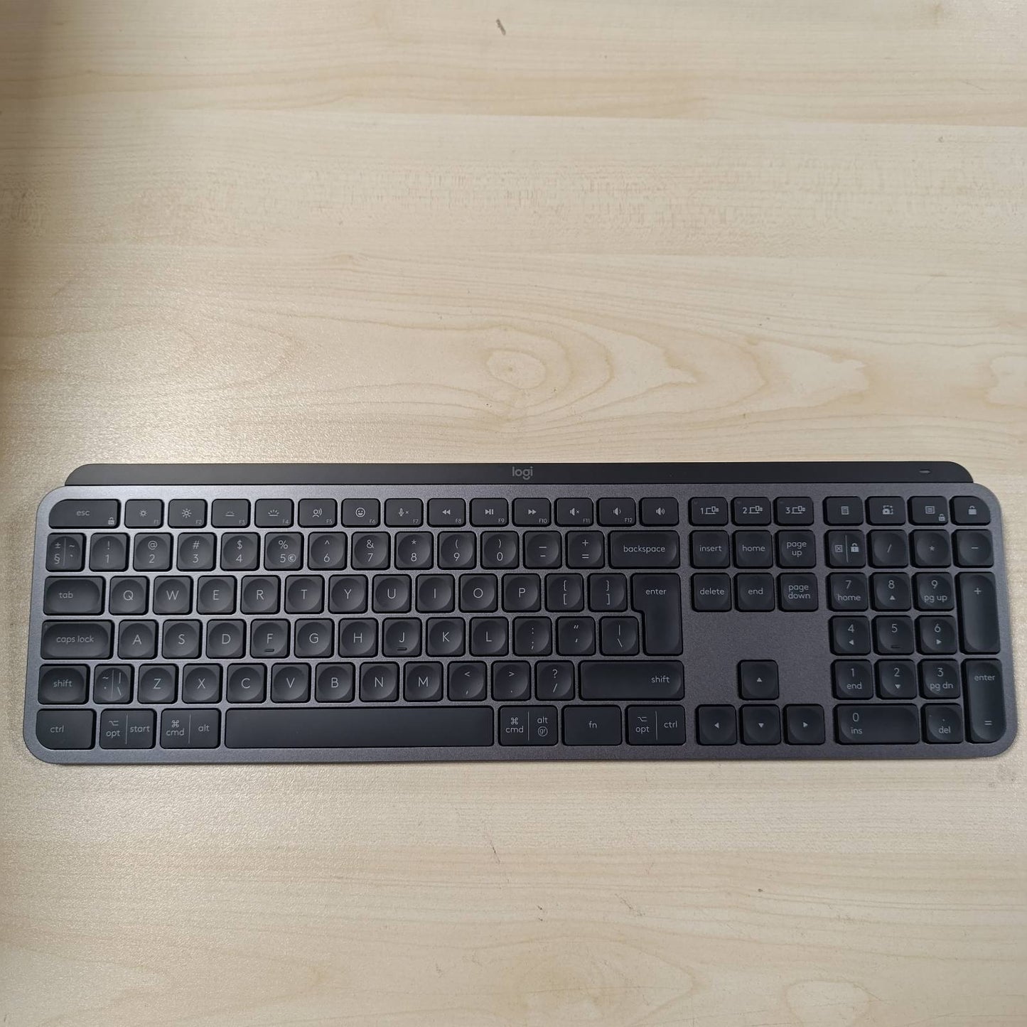267676 - LOGITECH Tastierë pa tel MX Keys S, Profil i ulët, Shtypje precize dhe e qetë, Taste të programueshme, Ndriçim nga prapa, Bluetooth, USB-C, për PC, Linux, Chrome, Mac, QWERTY Ndërkombëtare SHBA - E zezë