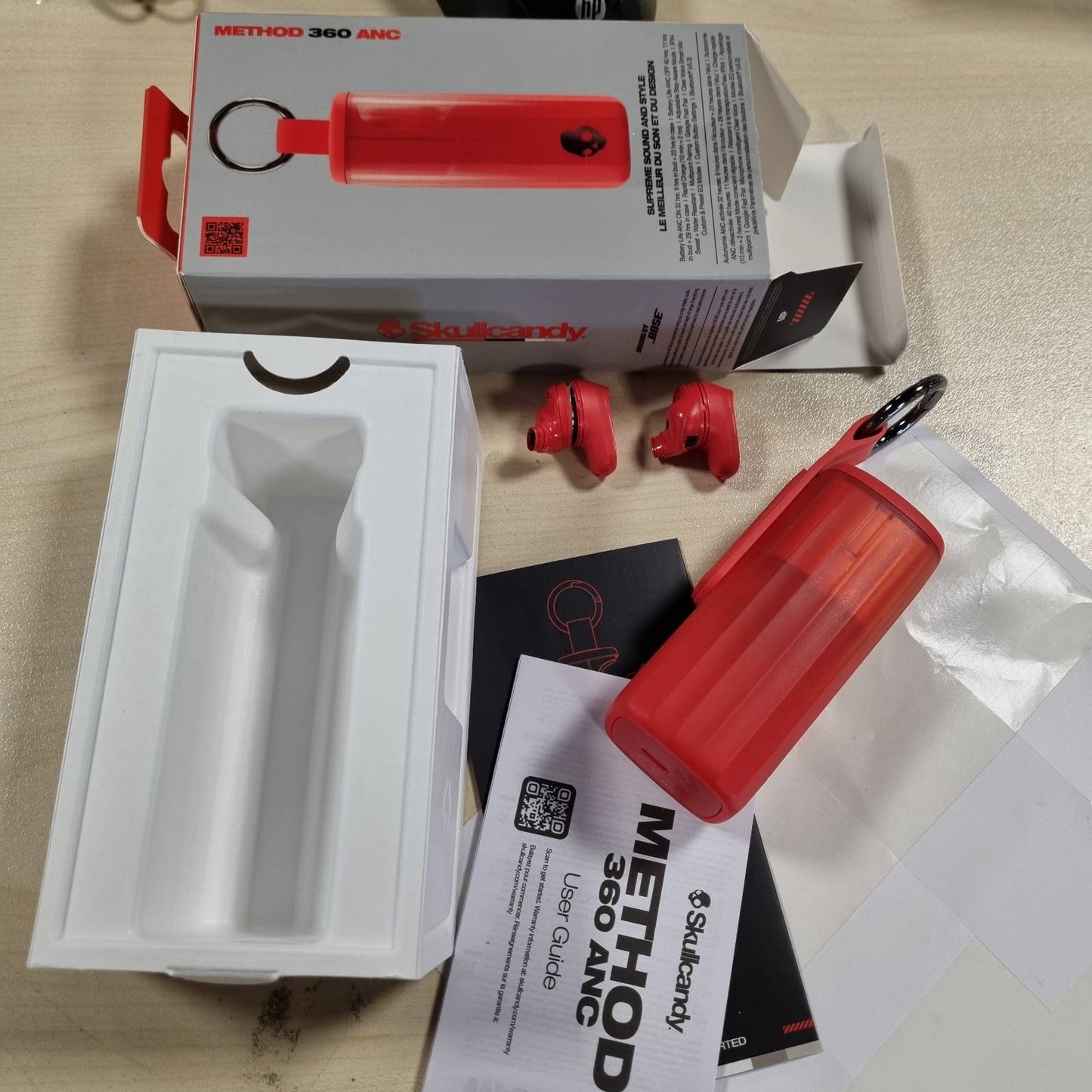 267763 - Skullcandy Kufje pa tel Method 360 ANC, zë nga Bose, Bluetooth, anulim zhurme premium, bateri deri në 40 orë, rezistente ndaj djersës dhe ujit, mikrofon për iPhone dhe Android - Plazma