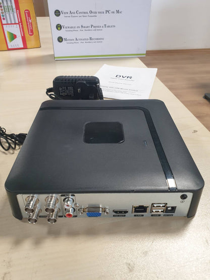 267859 - TOWODE Regjistrues DVR CCTV 4-KANALËSH me HDD 500G, mbikëqyrje shtëpiake hibride 6-në-1, detektim njerëzor me AI, aplikacion celular dhe telekomandë PC
