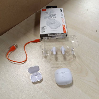 267869 - JBL TUNE FLEX 2, Kufje Bluetooth, Anulim Zhurmash, Koha Riprodhimi 48 orë, IP54, E Bardhë