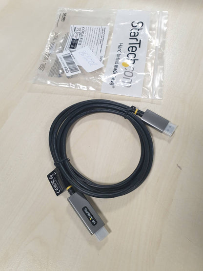 268002 - STARTECH Kabllo Adaptori DisplayPort në HDMI, 8K 60Hz, 4K 144Hz, HDR10, DP 1.4 në HDMI 2.1 - Konvertues Aktiv Video, Adaptor Monitori DisplayPort në HDMI
