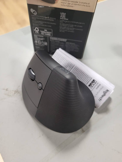 268031 - LOGITECH Maus ergonomik pa tel për dorën e majtë, Bluetooth, gri