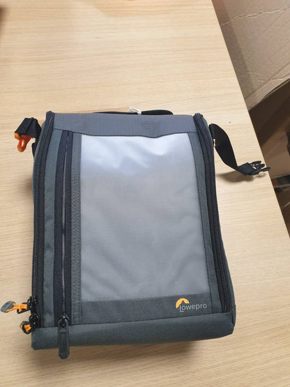 268188 - LOWEPRO Çantë për kamera GearUp Creator Box Extra-Large II, pa pasqyrë dhe DSLR, material i ricikluar, portokalli, ndarje të brendshme të mbushura, gri