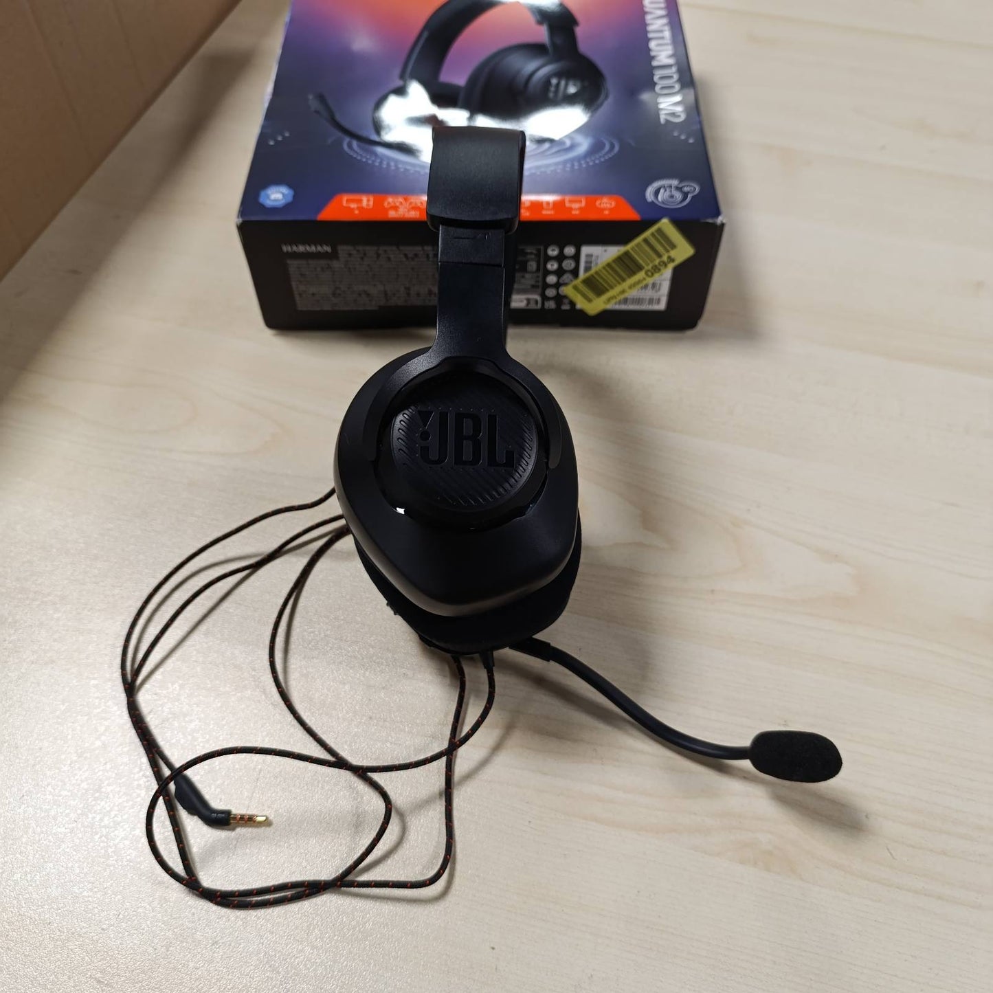 268291 - JBL Kufje për Lojëra me Tel Quantum 100M2, JBL QuantumSOUND Signature, Prizë Kufjesh 3.5 mm, Mikrofon i Lëvizshëm, Opsion Heshtjeje, E Zezë
