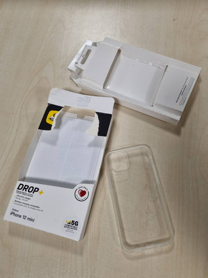 268518 - OTTERBOX Mbështjellëse React Series për iPhone 12 mini, rezistente ndaj goditjeve, ultra e hollë, transparente
