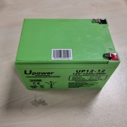 268638 - U-POWER Bateri Plomb AGM 12V 12Ah F2 6,3mm