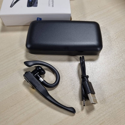 268701 - NK Kufje pa Tel Bluetooth 5.0, Kuti Karikimi 450 mAh, Funksion Pa Duar, Mikrofon, Bateri 100 mAh, Të Lehta, për iPhone dhe Android, Të Zeza