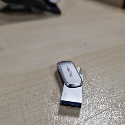 268755 - SANDISK Ultra Dual Drive Luxe USB Type-C & Type-A, 64 GB, USB 3.2 Gen 1, lexim 400 MB/s, dizajn i rrotullueshëm