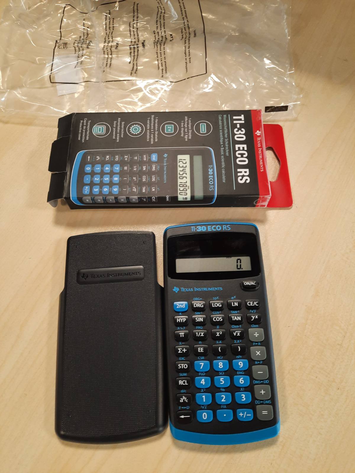 268879 - TEXAS INSTRUMENTS Kalkulator Shkollor TI-30 ECO RS, Teknik-Shkencor, Ekran 10-Shifror, Energji Diellore, i Zi