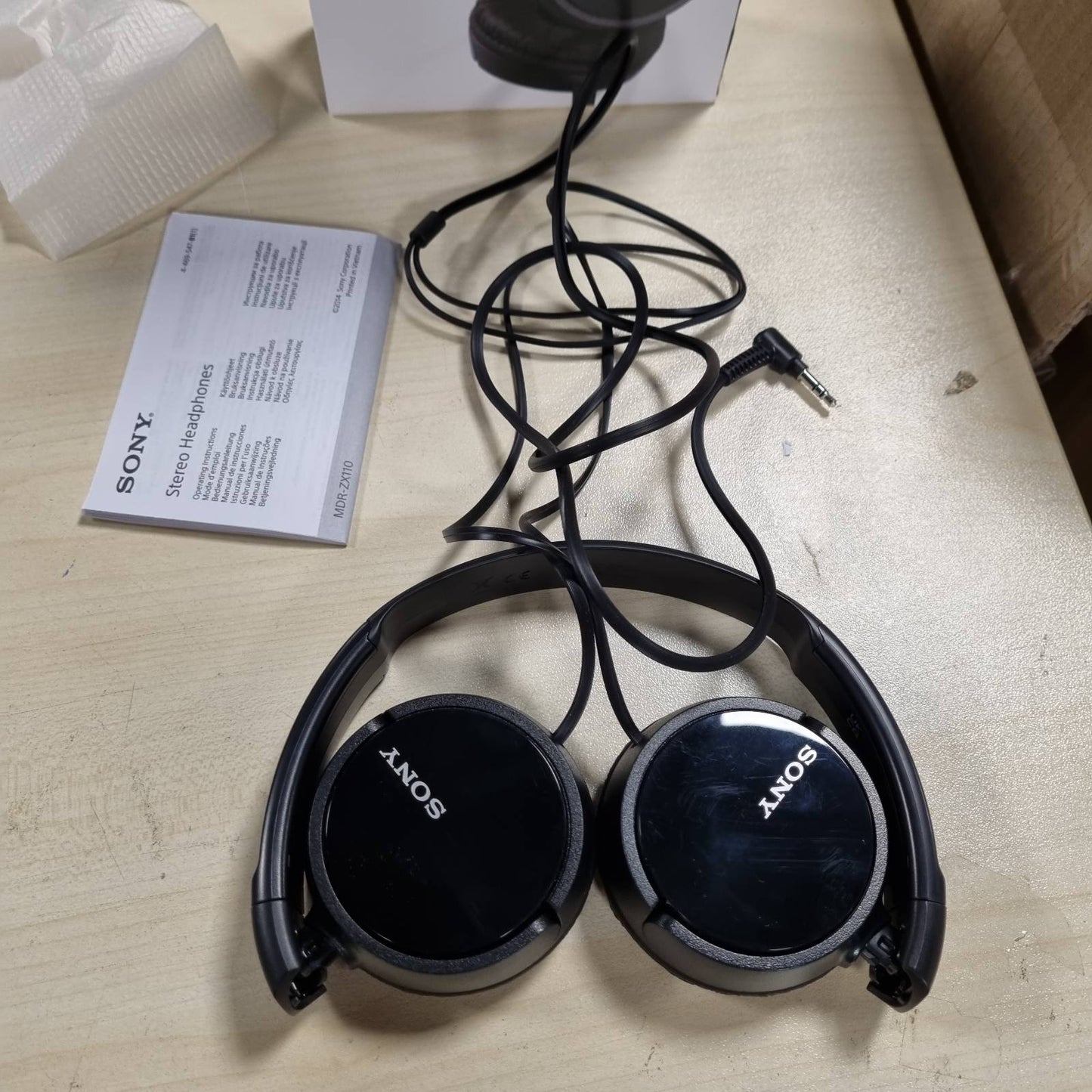 268970 - SONY Kufje MDR-ZX110 të palosshme mbi vesh, të zeza, pa mikrofon, 25