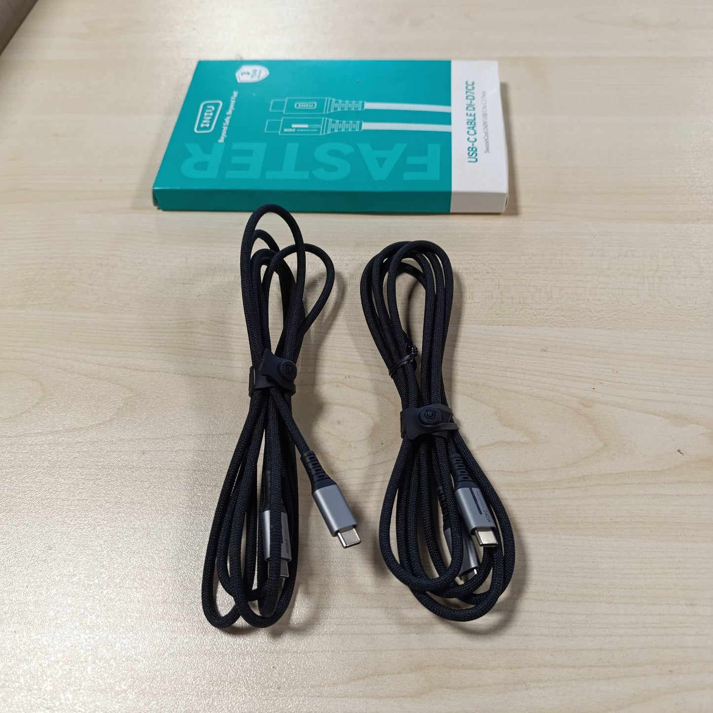 268981 - INIU, Kabllo USB-C 240W, [Pako 2 copë 2m], Kabllo karikimi të shpejtë PD, për iPhone 17 16 15 Pro Max, Samsung Galaxy S25 S24 Ultra