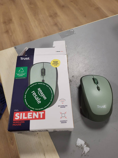 269055 - MAUS PA TEL TRUST YVI+, 800-1600 DPI, dizajn i qëndrueshëm, për dorë të majtë dhe të djathtë, marrës USB, kompakt për PC, laptop, Mac, i gjelbër