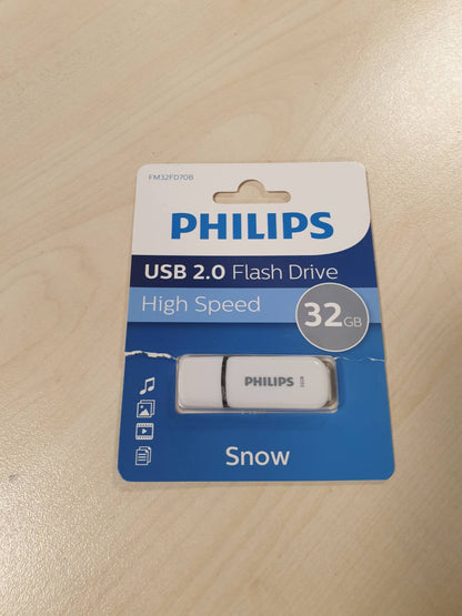 269067 - PHILIPS Njësi USB Snow Edition 2.0, 32GB, Shpejtësi Leximi deri në 23 MB/s