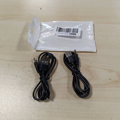 269123 - Blueshaweu Kabllo karikimi USB në DC, i pajtueshëm me LOVENSE Domi 2 (i zi+i zi)