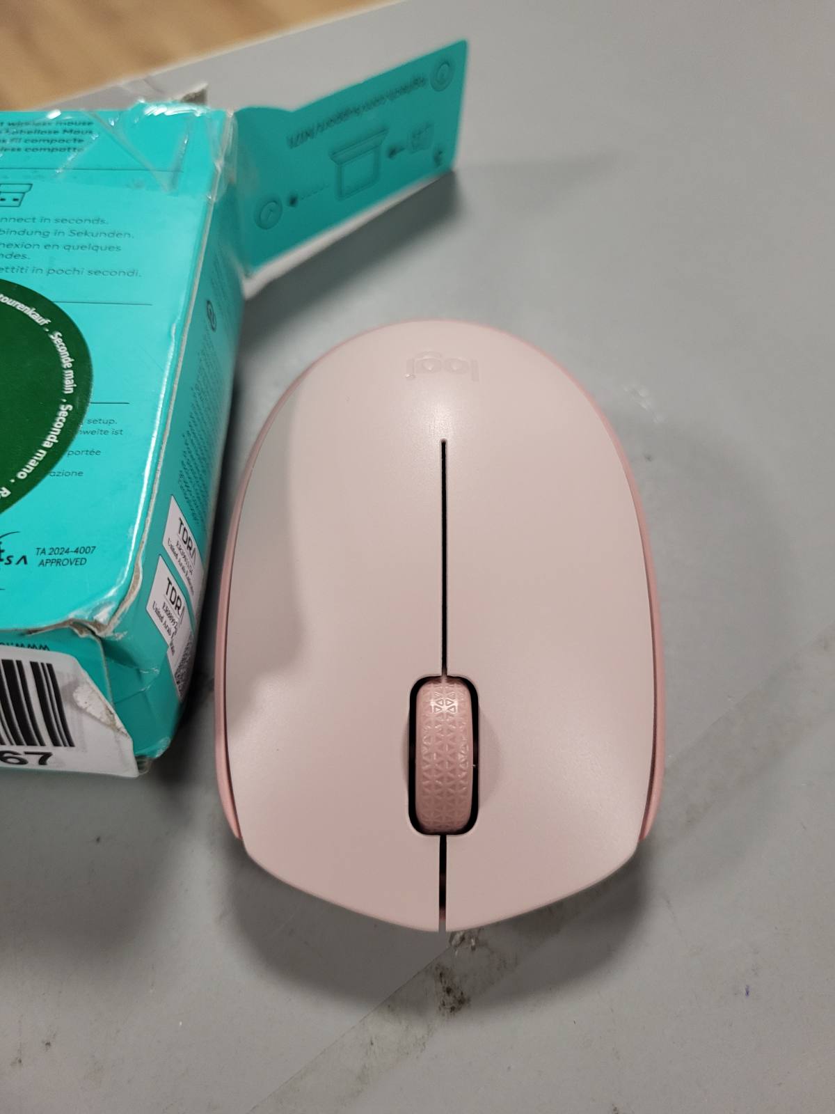 269131 - LOGITECH Maus pa tel M171 për kompjuter, Mac, laptop, 2.4 GHz, gjurmim optik, bateri 12-mujore, përdorim ambidextrous - rozë