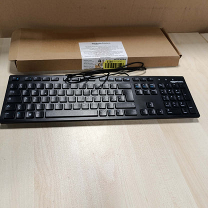 269239 - AMAZON BASICS Tastierë USB me profil të ulët, paraqitje IT, e zezë mat