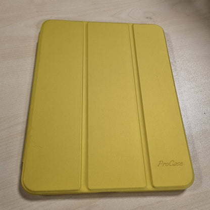 269260 - PROCASE Mbështjellëse për iPad 11 inç (A16) 2025, iPad i gjeneratës së 10-të 10.9 inç në vitin 2022, Mbështjellëse e re e përmirësuar me mbajtëse stilolapsi, Mbulesë mbrojtëse kundër rënies - e verdhë