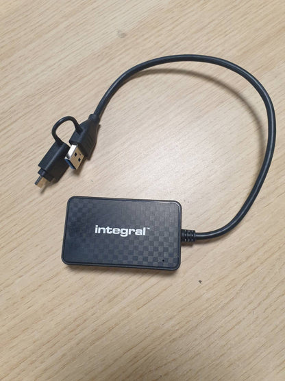 269318 - Lexues i integruar i kartave të memories 4-në-1, adaptor USB 3.0 dhe USB C për microSD, SD, Compact Flash, MS Duo/Pro, për iPhone 15/16 Plus/Pro Max, MacBook Air, iPad, PC, Laptop, Tablet, Smartphone