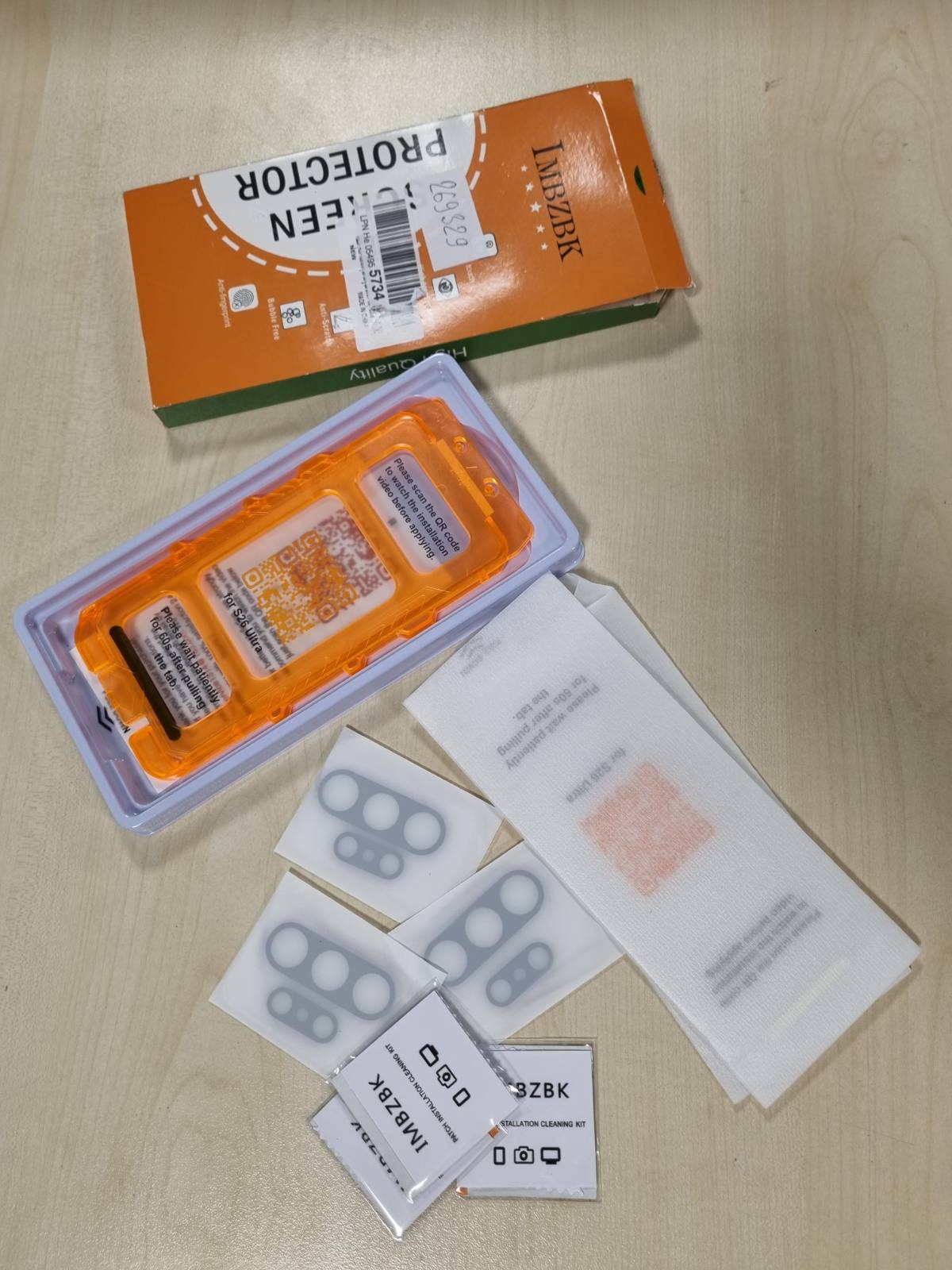 269329 - IMBZBK Mbrojtës Ekrani me 3 Pako për Samsung Galaxy S26 Ultra [6.9 INÇ], I Gradës Ushtarake, Mbrojtës i Lentes së Kamerës me Xham të Temperuar