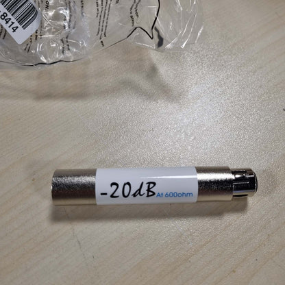 269340 - Pro Signal Përshtatës dobësimi XLR PSG02973, 20 dB, argjend