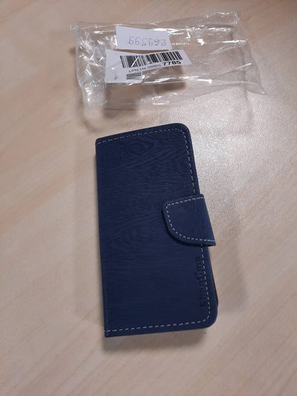 269399 - KUTI PORTOFOLI PREJ LËKURE SHANTIME PËR DORO AURORA A10, MBULIM SHUMËNGJYRËSHE ME HAPJE PËR KARTA, MBYLLJE MAGNETIKE, MBROJTJE E PLOTË (BLU)
