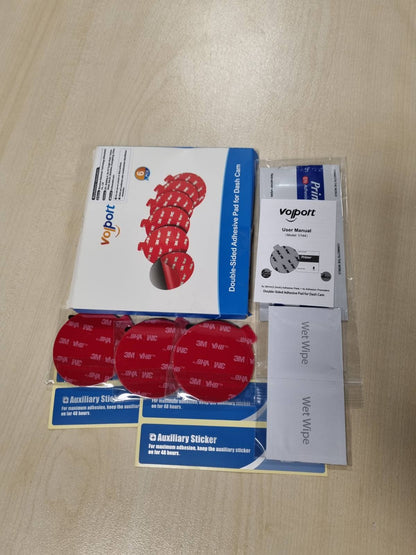 269442 - Volport Jastëkë ngjitës dyanësorë shumë të fortë, të rrumbullakët, 6 copë, 56 mm, rezistentë ndaj nxehtësisë, të papërshkueshëm nga uji, me 4 copë agjent ngjitës