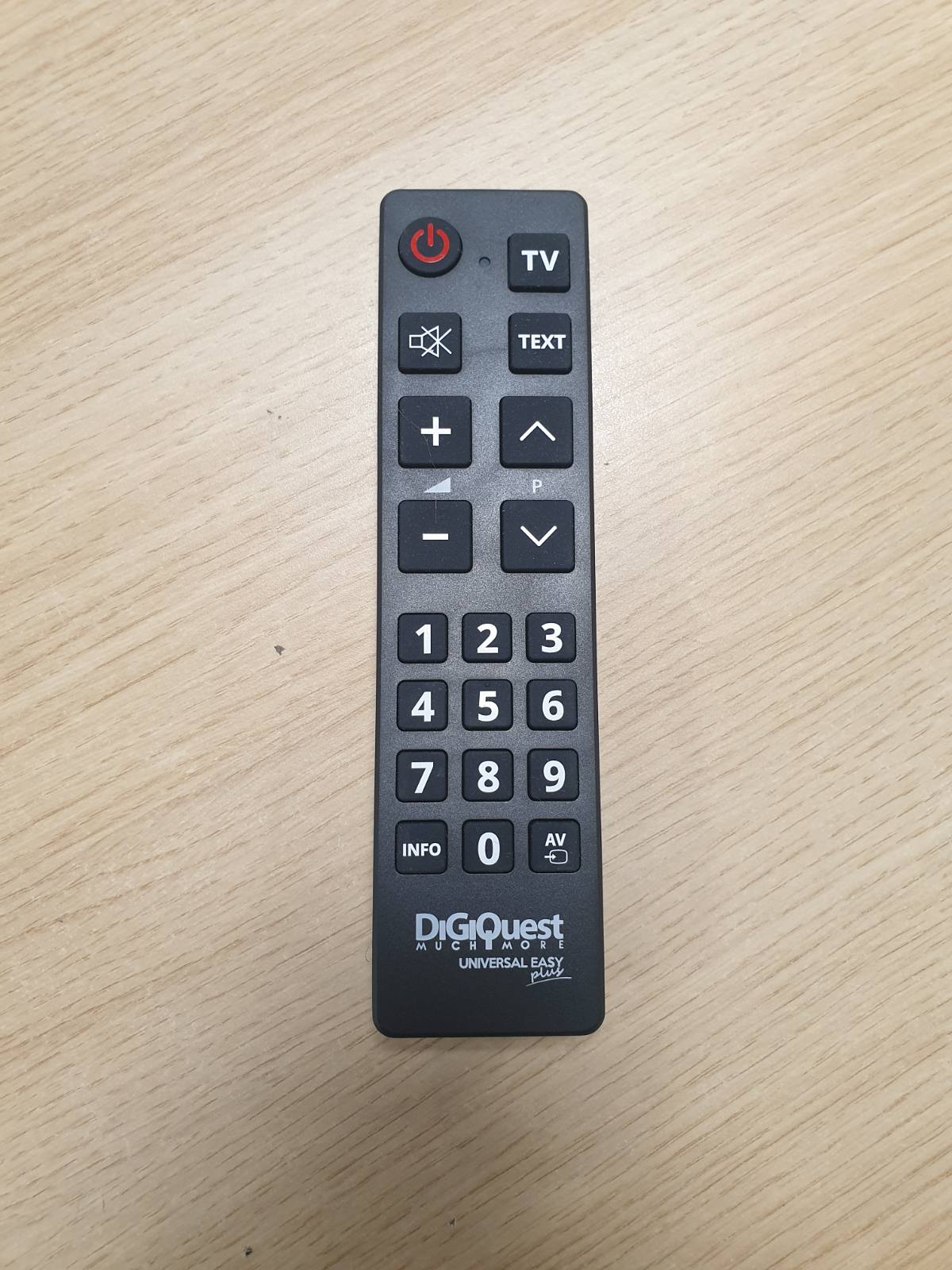 269473 - Digiquest Telekomandë Easy Universal TV, butona të mëdhenj, e lehtë për t’u përdorur