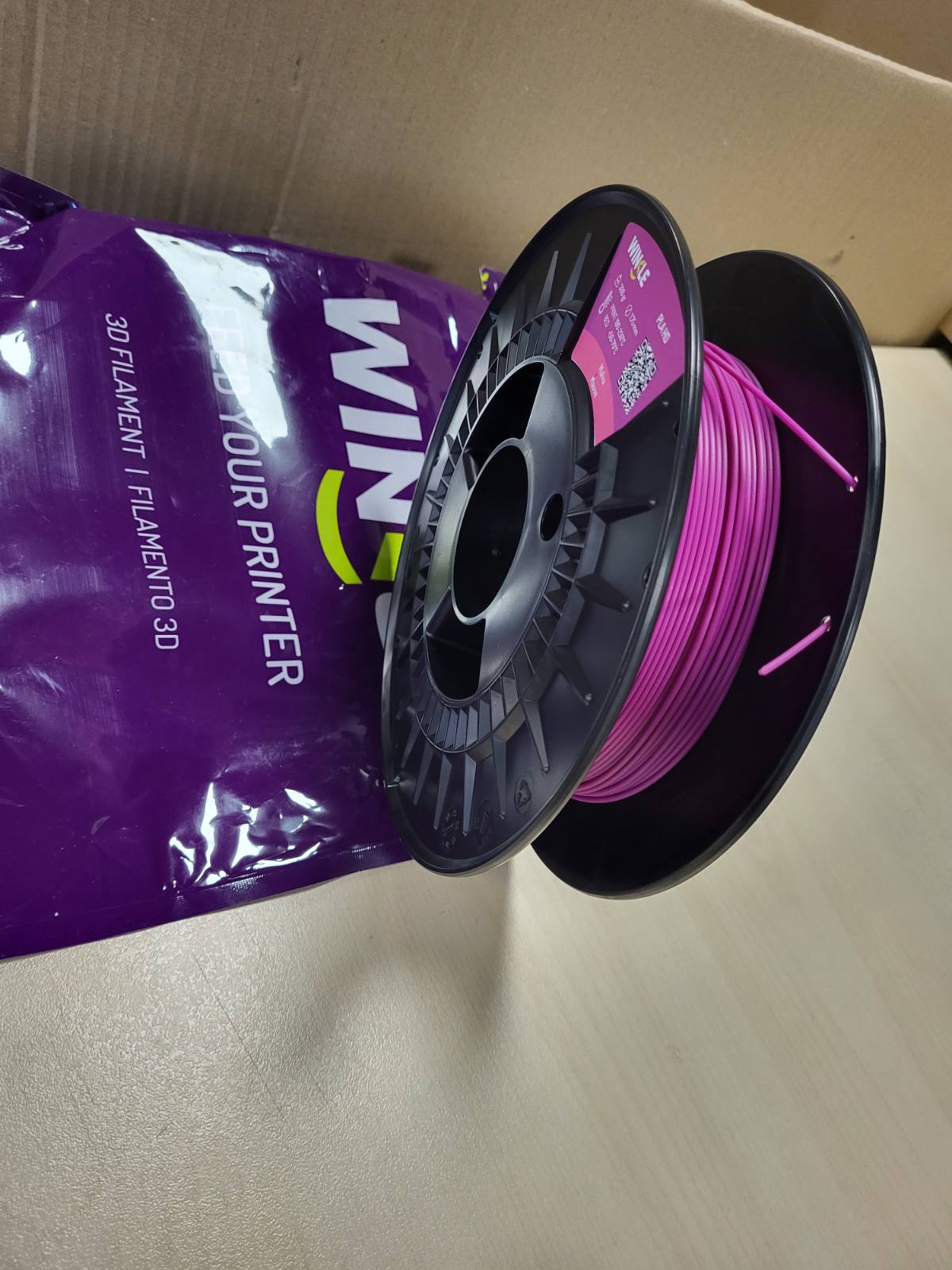 269476 - WINKLE Filament PLA HD 1.75 mm, Vjollcë, për Printim 3D, Bobinë 300 g, Saktësi Dimensionale +/- 0.05 mm
